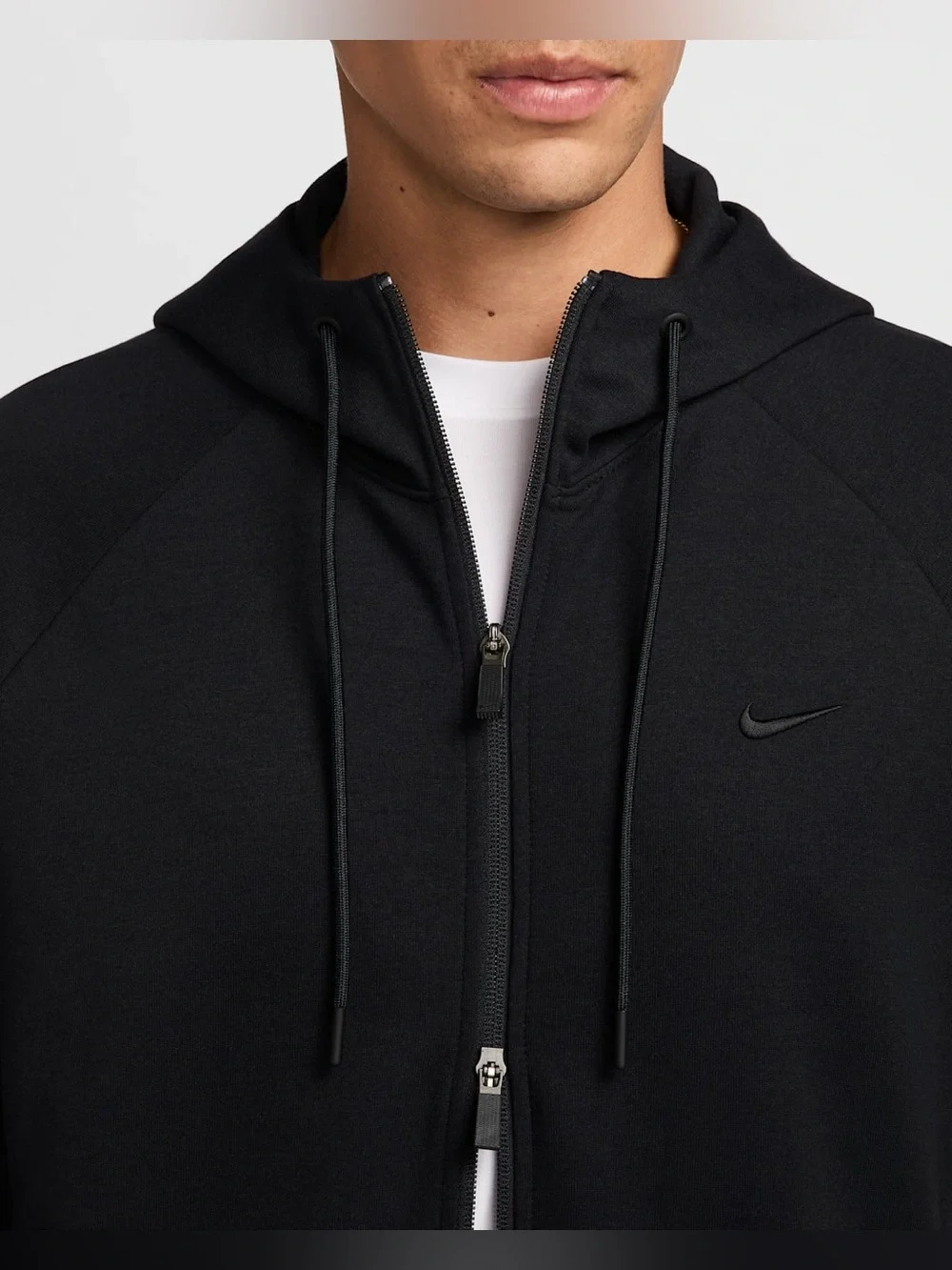 Nike Men's Dri-FIT UV Full-Zip Performance Hoodie - FZ0967-010 - Black - NWT